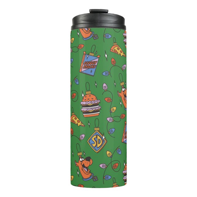 Termo Patrón de Luces de Snack Navideños de Scooby-Doo (Anverso)