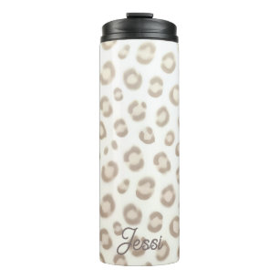 Termo Patrón de lujo de animal suave Estampado de anim