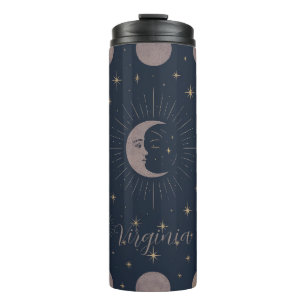 Termo Patrón de Luna Celestial Ropa de Mujer Cósmica P