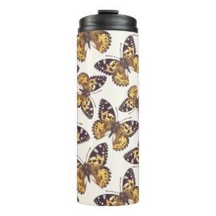 Termo Patrón de mariposa de dama pintada