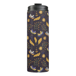 Termo Patrón de mariposa floral