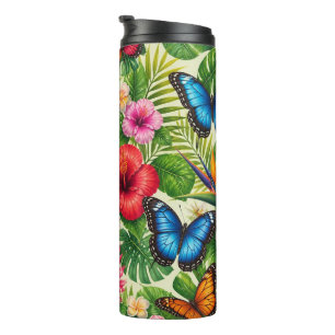 Termo Patrón de Mariposa Tropical