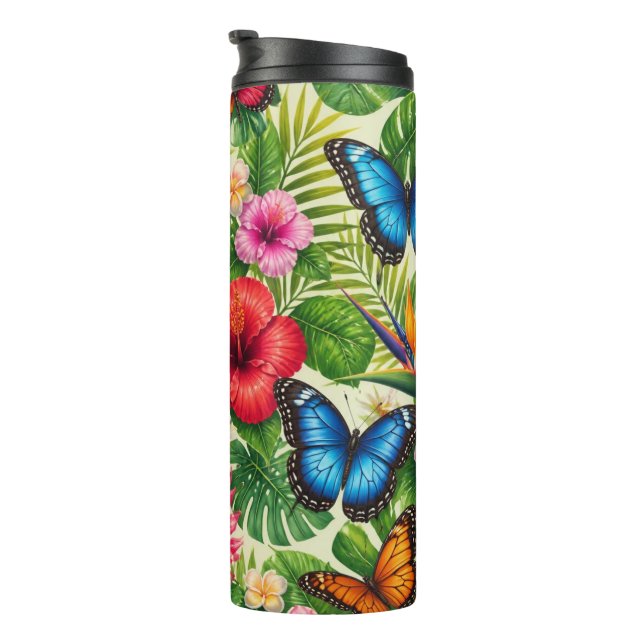 Termo Patrón de Mariposa Tropical (Rotado hacia la derecha)