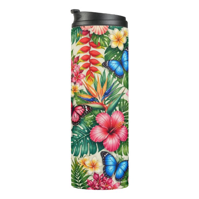 Termo Patrón de Mariposa Tropical (Rotado hacia la derecha)