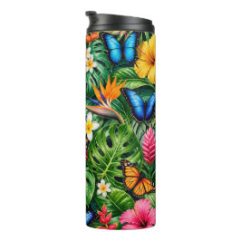 Termo Patrón de Mariposa Tropical
