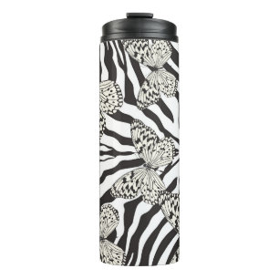 Termo Patrón de mariposas multicolor inexistente. B