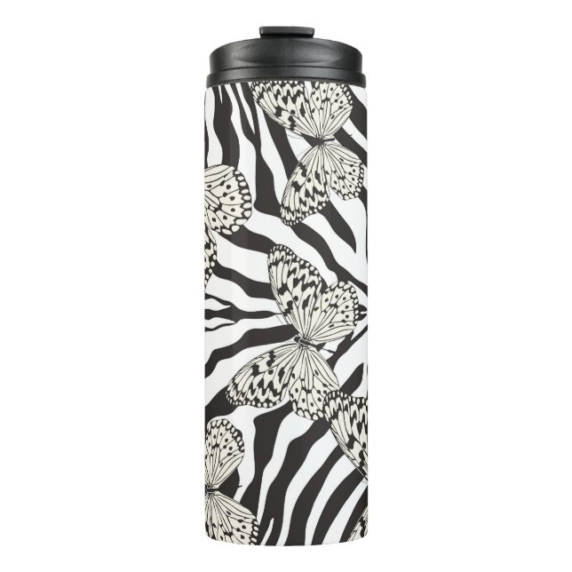 Termo Patrón de mariposas multicolor inexistente. B (Anverso)