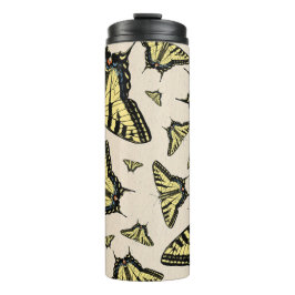 Termo Patrón de mariposas Swallowtail de cola amarilla d