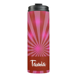 Termo Patrón de medio tono rosado