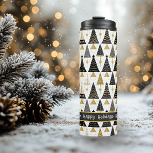 Termo Patrón de merry de Navidades de oro negro#25 ID100