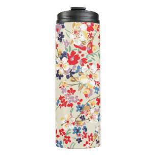 Termo Patrón de moda en flores pequeñas