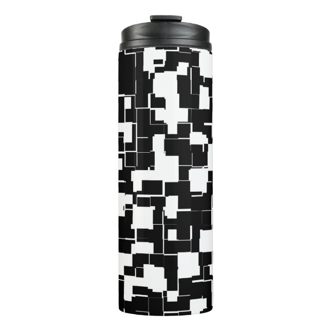 Termo Patrón de moda negro y blanco de Guay (Anverso)