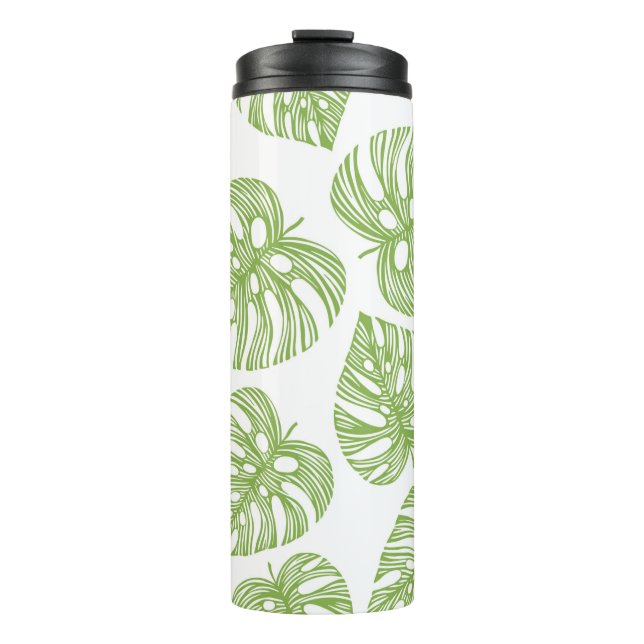 Termo Patrón de moda tropical sin soldadura con palma ex (Anverso)