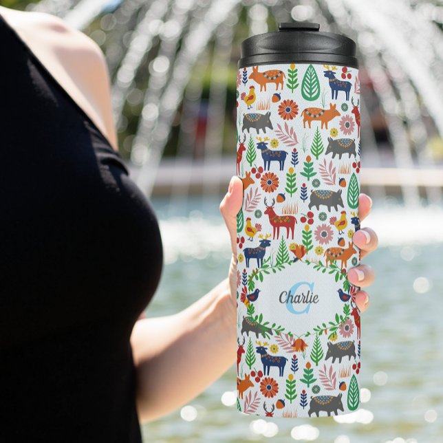 Termo Patrón de monograma de arte folclórico escandinavo (Subido por el creador)