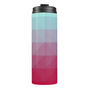 Termo Patrón de mosaico abstracto AZUL claro. Abandono c