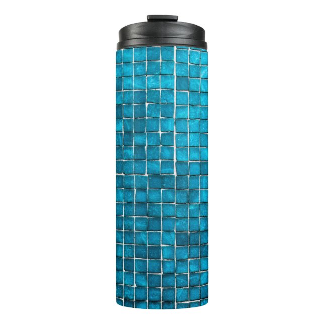 Termo Patrón de mosaico azul (Anverso)
