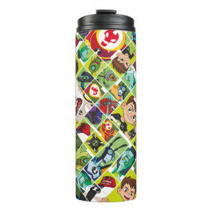 Termo Patrón de mosaico de Ben 10 Alien