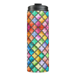 Termo Patrón de mosaico del arco iris