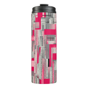 Termo patrón de mosaico digital de acuarela transparent