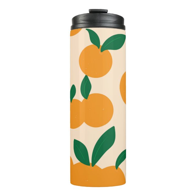 Termo Patrón de naranjas de frutas cítricas con estilo m (Anverso)