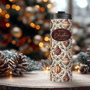 Termo Patrón de Navidades de los tonos de la tierra#12 I
