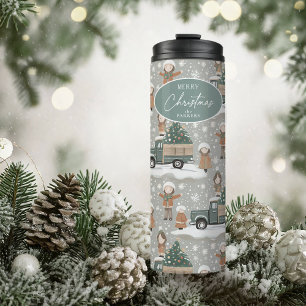Termo Patrón de Navidades de los tonos de la Tierra #2 I