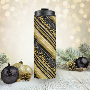 Termo Patrón de Navidades de oro negro #28 ID1009