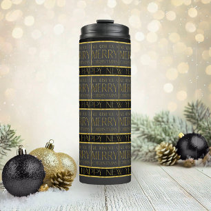 Termo Patrón de Navidades de oro negro#35b ID1009