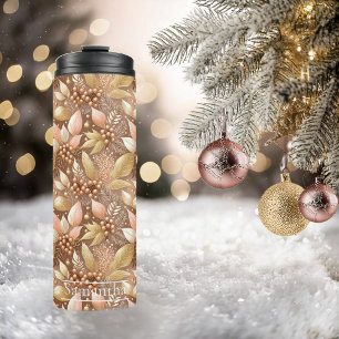 Termo Patrón de Navidades de oro rosa#8 ID1009