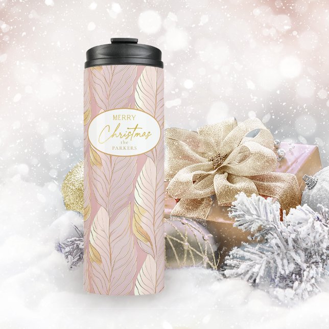 Termo Patrón de Navidades de oro rosado #29 ID1009 (Subido por el creador)