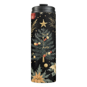 Termo Patrón de Navidades florales de Poinsettia (21)