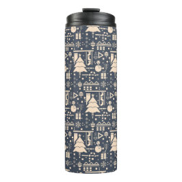 Termo Patrón de Navidades geométricos