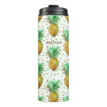 Patrón de oro amarillo y piña verde.