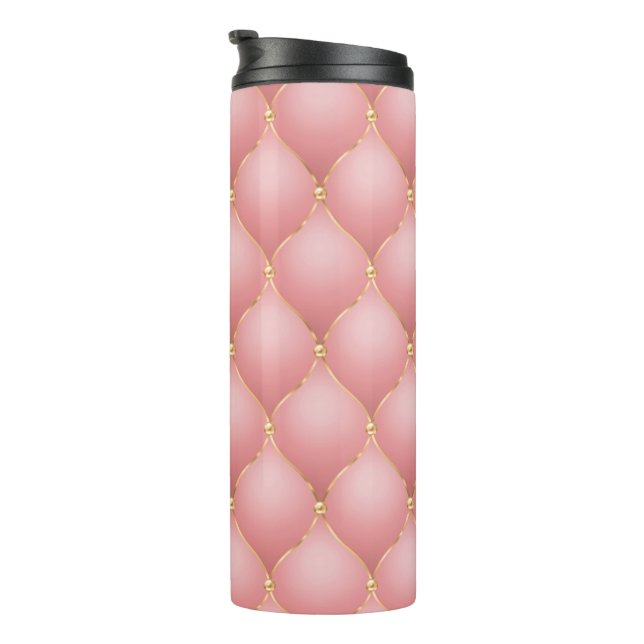 Termo Patrón de oro de oro rosa rosa rosa de Rubor de lu (Rotado hacia la derecha)