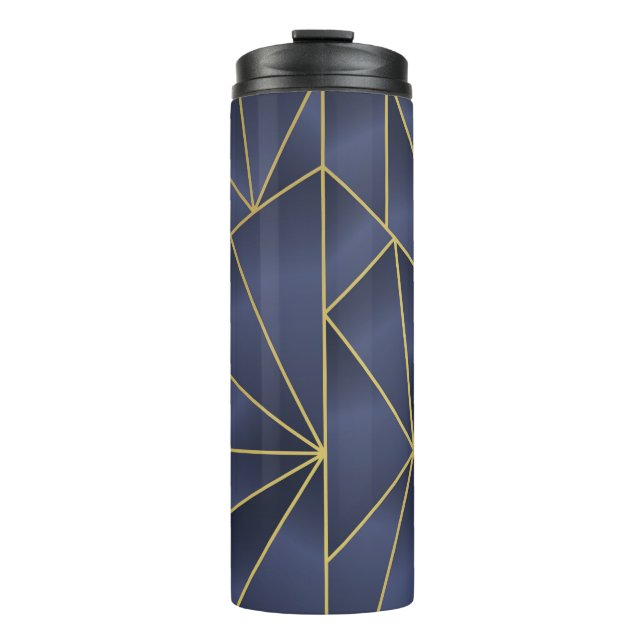 Termo Patrón de oro geométrico sin soldadura de lujo (Anverso)