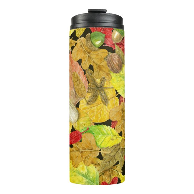 Termo Patrón de otoño acuático (Anverso)