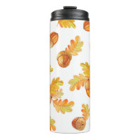 patrón de otoño sin soldadura con hojas de roble c