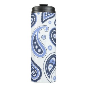 Termo Patrón de Paisley Azul
