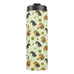 Termo Patrón de pájaros kwi