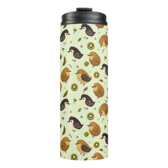 Termo Patrón de pájaros kwi (Anverso)