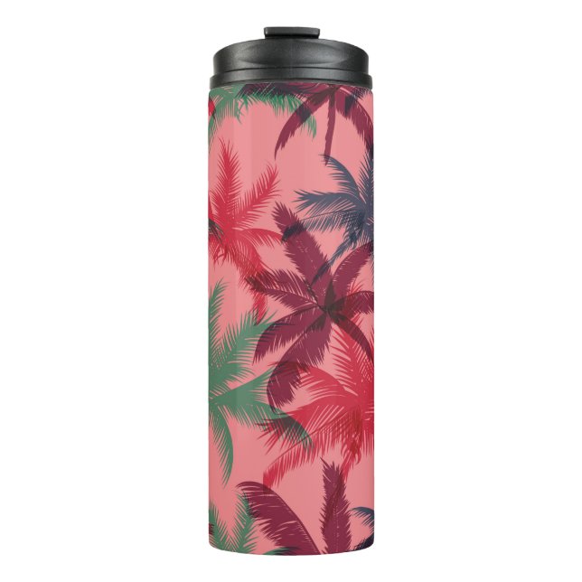 Termo Patrón de palmeras sin soldadura (Anverso)