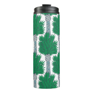 Termo Patrón de palmeras sin soldadura.