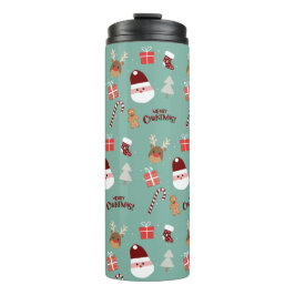 Termo Patrón de pan de canto de canto de reno de Santa