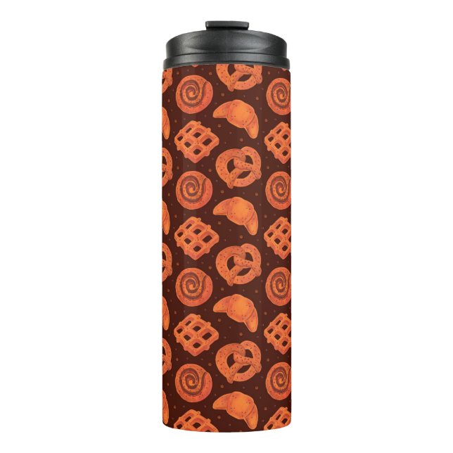 Termo Patrón de panadería sin fisuras, textura. Tienda B (Anverso)