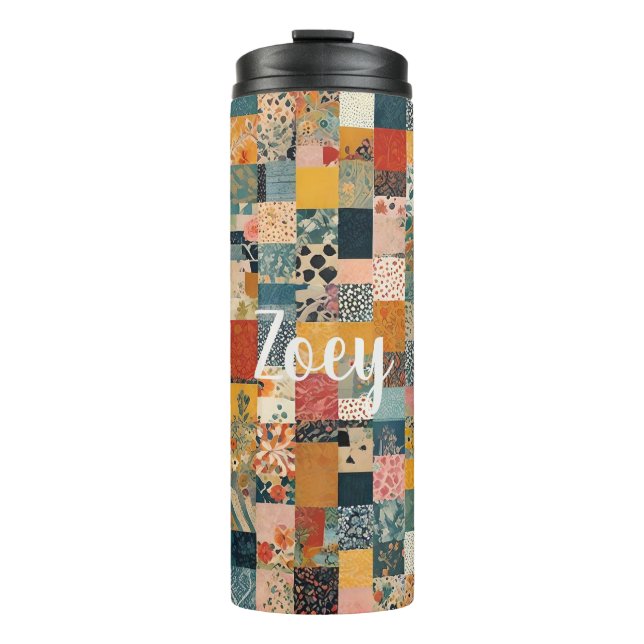 Termo Patrón de parches personalizable (Anverso)