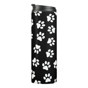 Termo Patrón De Patas, Patas De Perro, Patas Blancas
