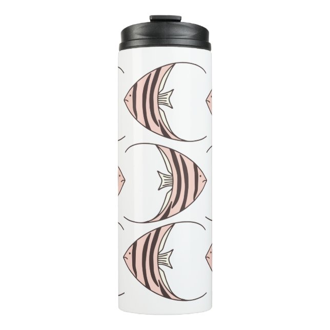 Termo Patrón de peces rosados (Anverso)