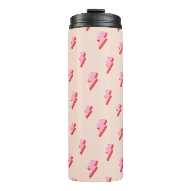 Termo Patrón de pernos de luz rosa (Anverso)