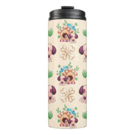 Termo Patrón de perro adorable