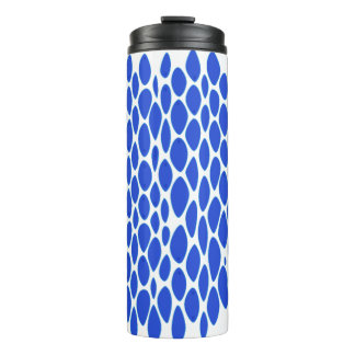 Termo Patrón de piel de pitón azul de lujo